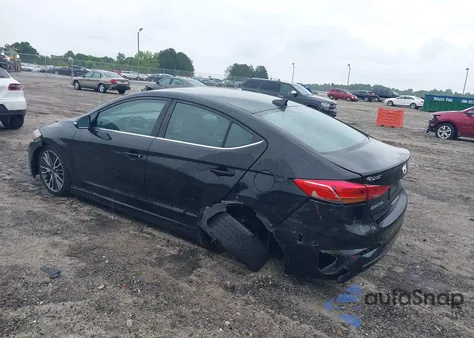 2018 Hyundai Elantra Sport из США, поврежденный, VIN KMHD04LB7JU558438